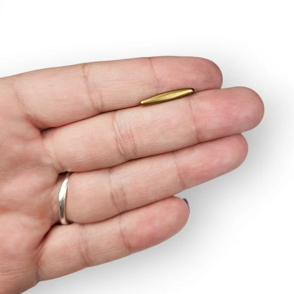 Antique Lingerie Safety Pin Bar Brooch Gold Filled Edwardian 1900s Tiny 3/4" - Picture 7 of 7